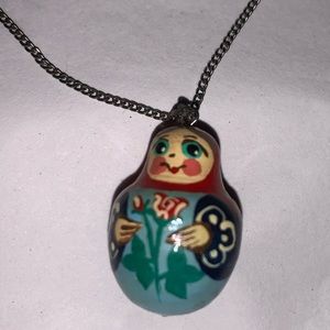 Nesting Doll Necklace from Russia